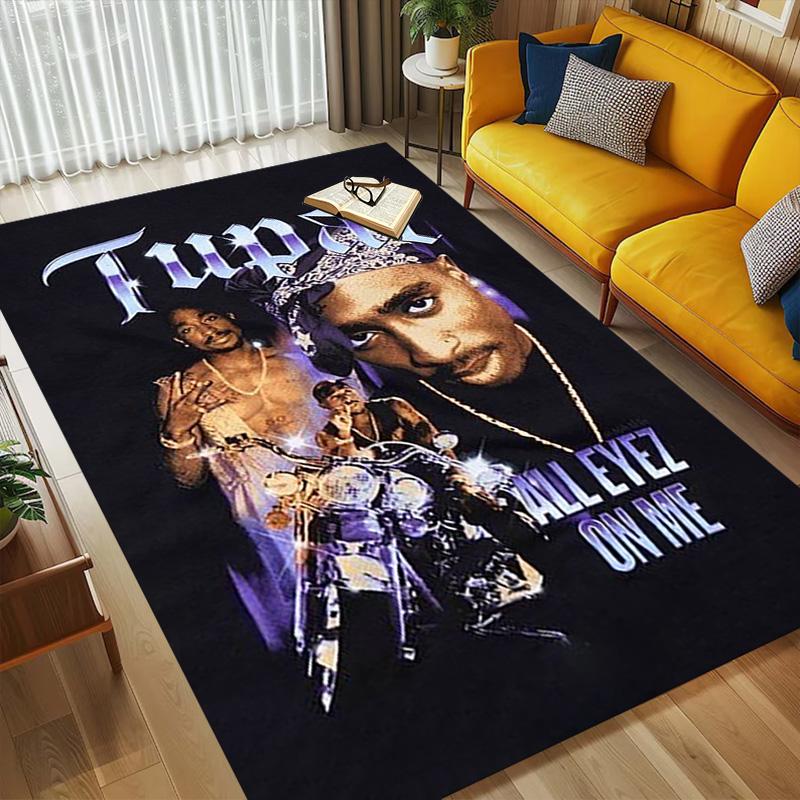 Tupac Legends Living Room Non-Slip Area Rug Soft Carpet for Bedroom Game Playroom Sofa Office Home Decor Doormat Christmas Gift C9211172