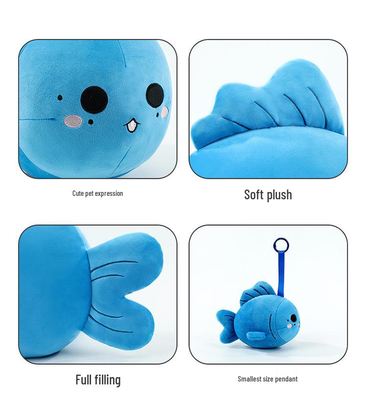 Fast Speed Little Fish Plush Pillow Doll – Cute Gift for Best Friend