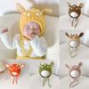 Warm Infant Knitted Hat Adorable Baby Beanie Cap New Deerlet Baby Hats  Toddler