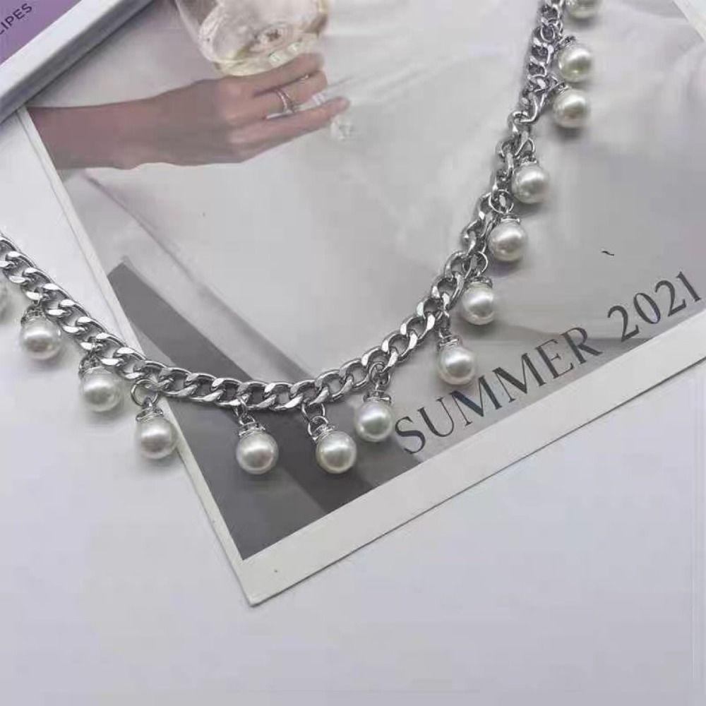 Elegant Chain Belt Versatile Waist Chain Stylish Pearl Belt Skirt Sweater Decorative Accessories
