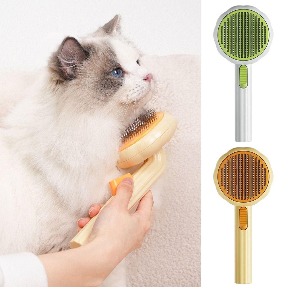 

Моющаяся щетка для чистки домашних животных, инструмент для ухода за домашними животными, самоочищающаяся пуходерка, расческа для удаления волос с домашних животных, домашняя