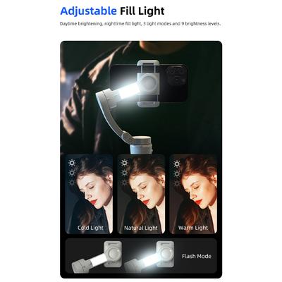 Gimbal Stabilizer for Smartphone, Stabiliser for Mobile Phones Gimbal, Focal Wheel Face, Auto