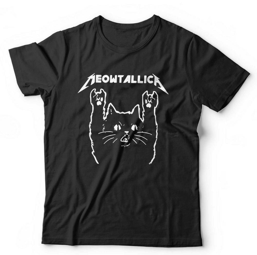 

Meowtallica Tshirt Unisex and Kids - Cat, Kitten, Pets, Cute, Funny, Music, Rock 4XL