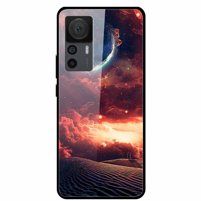 For Xiaomi 12T Cases 12T Pro Luxury Tempered Glass Hard Back Covers For Xiaomi 12T Pro Phone Cases Capa Fundas Xiaomi 12T Coques