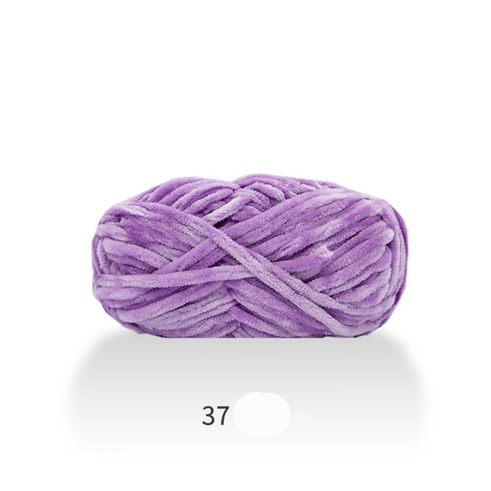 100g Chenille Colored Warm Plush Coarse Yarn Handmade Woven Yarn DIY Carpet Bag Doll Sweater Thread