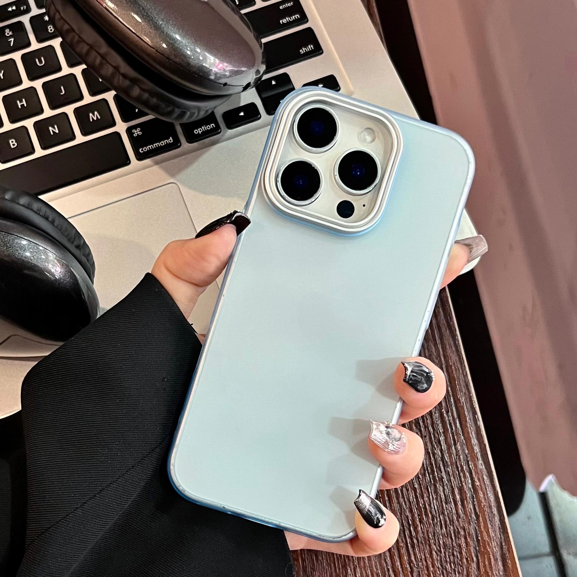 

Simple transparent mobile phone case For IPhone15promax magnetic protective cover 16e For Apple case 14plus For Apple 11