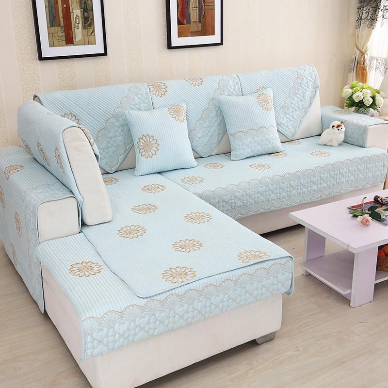 Pujiang Washed Cotton Sofa Cushion Four Seasons Universal Fabric Non-Slip Simple Modern Pure Cotton Sofa Towel Manufacturers