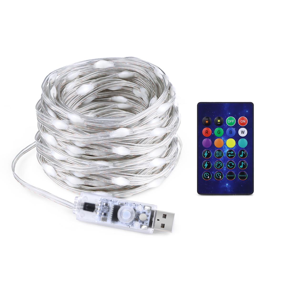 

Bluetooth RGBIC Fairy Lights RGB LED String Garland Christmas Tree Lamp Waterproof Outdoor Indoor For Room Party 2025 Decoration 5M