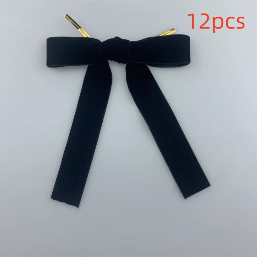 Home Decor Velvet Ribbon Bows With Cable Tie Velvet Christmas Bows Xmas Decorations