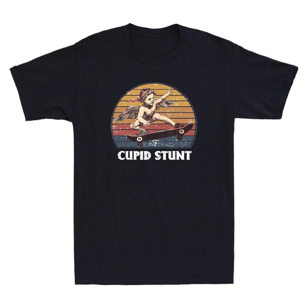 Cupid Stunt Funny Meme Sarcastic Humor Embarrassing Quote Vintage Men s T-Shirt XL