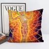 Abstract Alex Grey Trippy Psychedelic Pillow Bedroom Sofa Leisure Comfort Cushion Car Living Room Home Decoration