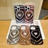 Love Heart Phone Case For iPhone 11 Case iPhone 14 Pro 13 12 Pro Max 13promax Shockproof Silicone Electroplate Bumper Cover Capa