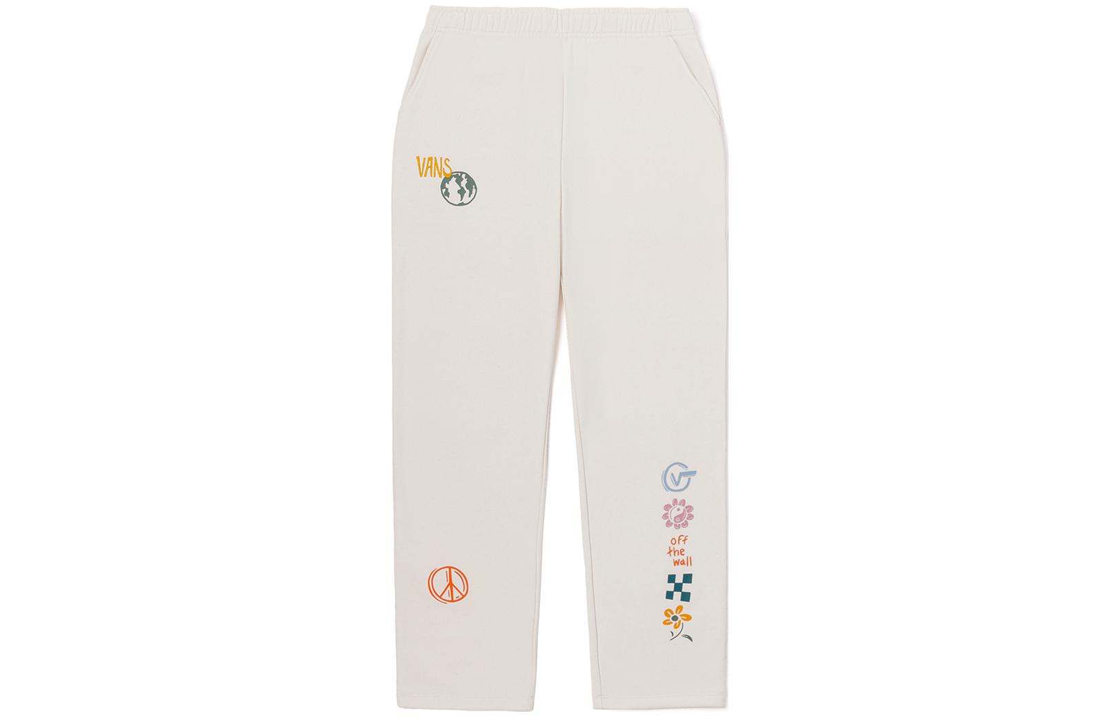 Vans Casual Pants Women s White Moderate Straight Fit Pants VN0A7RN97VJ-161325 L