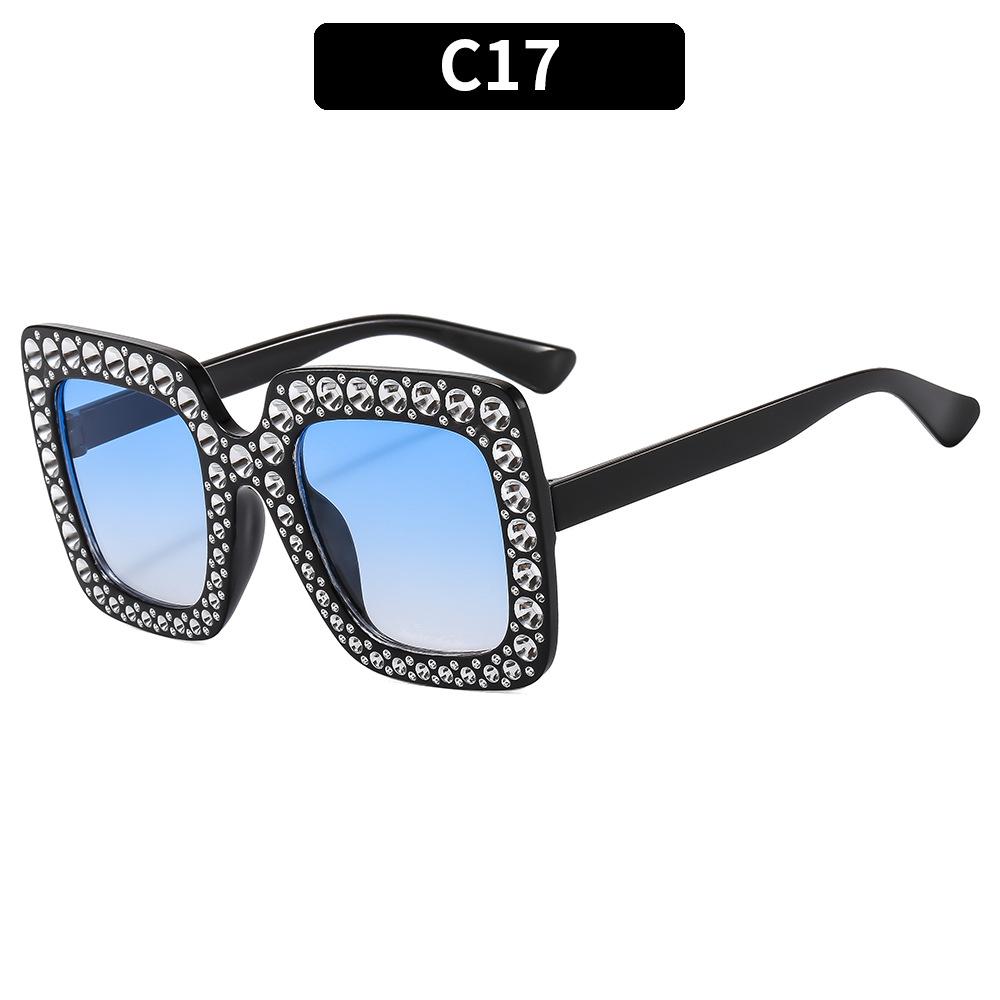 fashion classic gypsy big frame sunglasses personalized versatile street shot diamond-encrusted sunglasses popular women's glasses