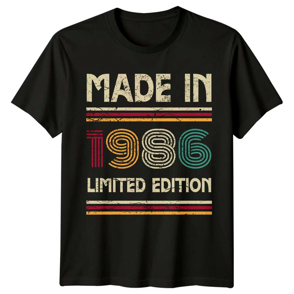 Made In 1986 Unisexs T Shirt 40th Birthday Gift Vintage Forty