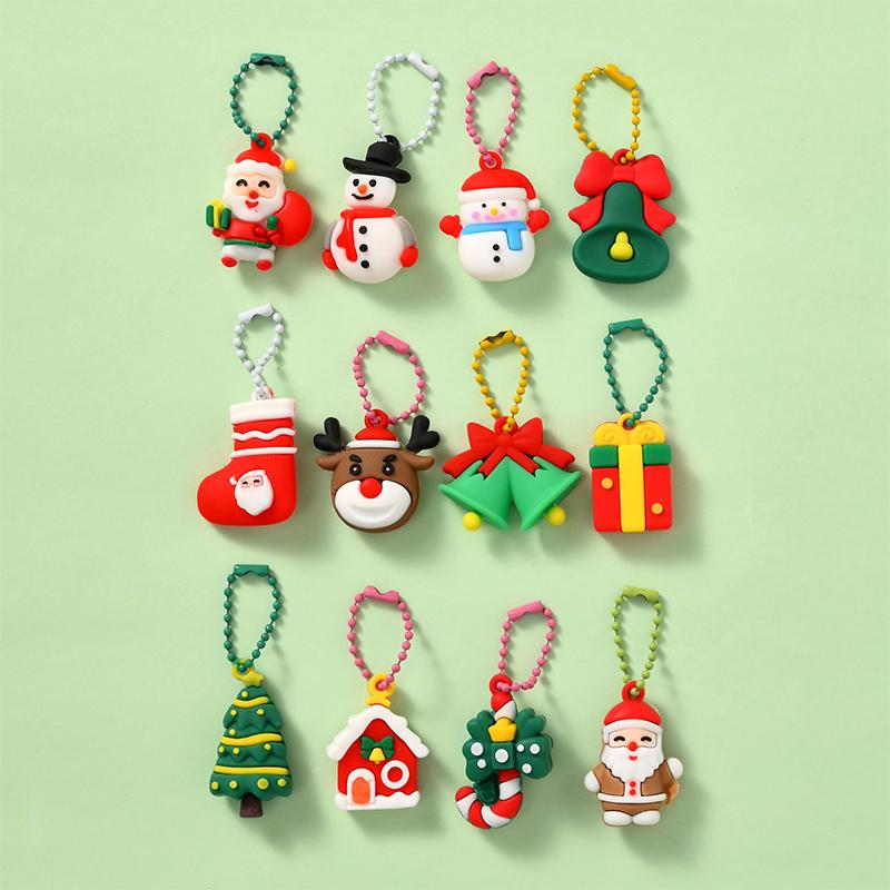 Neuer Weihnachten 12-teiliger Blindbox-Puppen-Schlüsselanhänger/Geschenk für Kinder, Schüler und als Belohnung/Geschenk für Veranstaltungen.