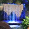 Creative Feng Shui Flowing Water Fountain Desktop Resin Rockery Landscape Waterfall Crafts with 7-Color Led Change Best Gift