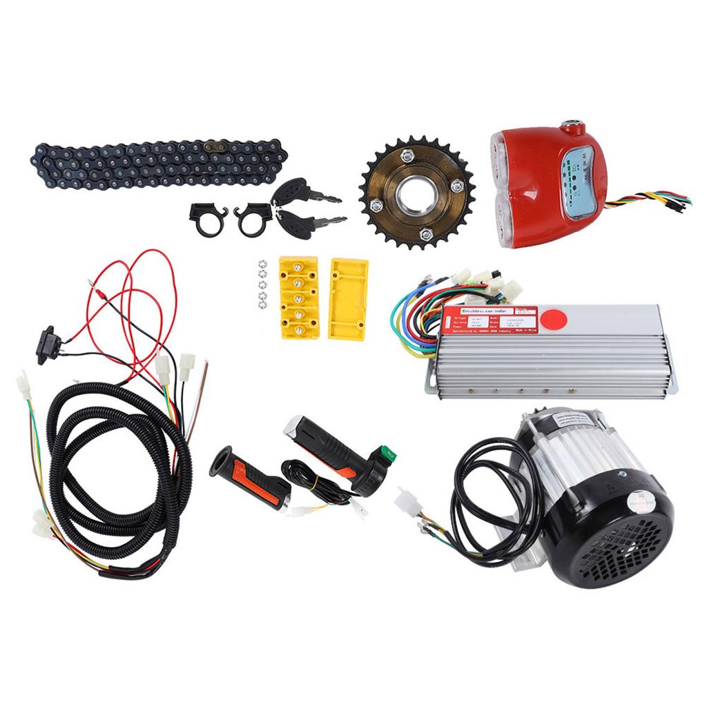 48V 800W Brushless Motor Kit Electric Bike Tricycle Scooter DIY Motor Conversion Kit