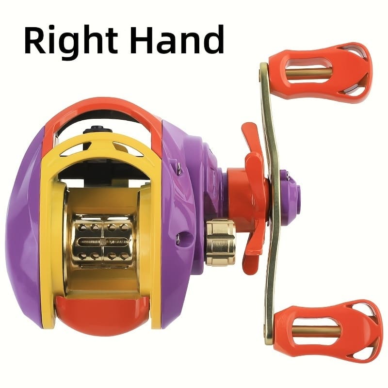 High Quality Long Casting Performance High Speed Gear Ratio Magnetic Brake System Two-handed Design Suitable for Freshwater and Saltwater Fishing