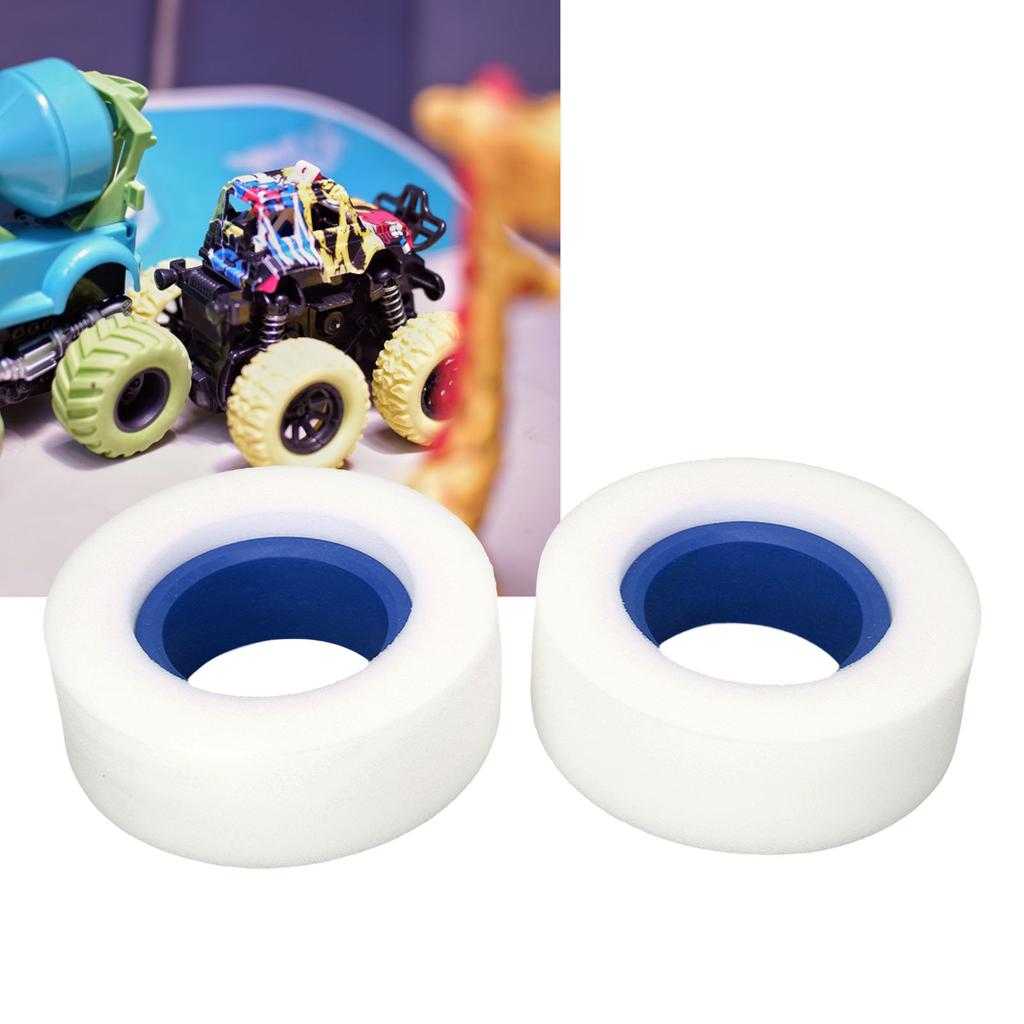 4PCS RC Tire Foam 2.2 Inch Dual Stage Soft Sponge RC Car Crawler Tire Foam for 1/10 1/8 RC Crawler