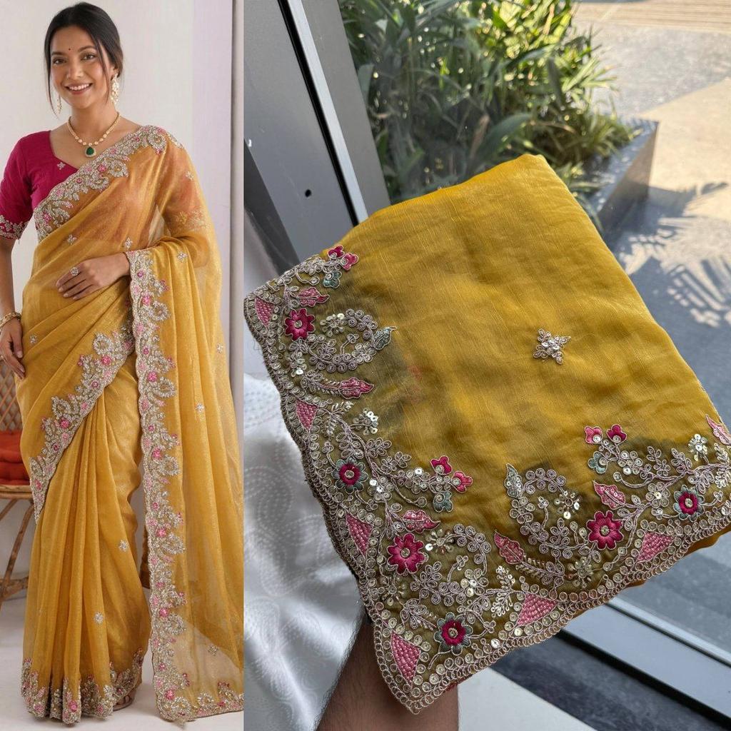 Collezione Speciale Saree Ricamati per Matrimoni Premium