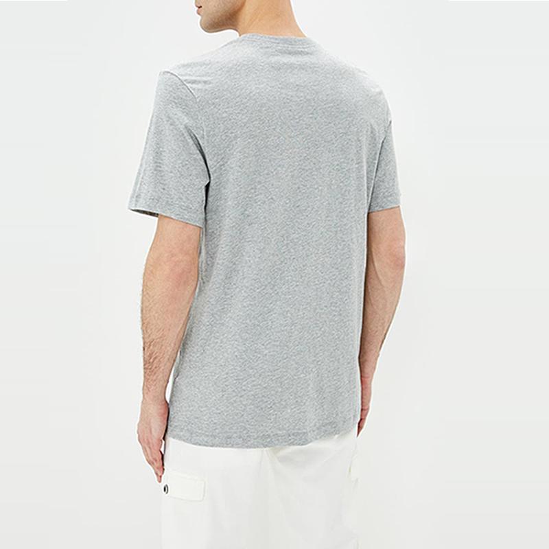 Nike Short Sleeve Casual Sport Tee With Swoosh - Just Do It Men Tops Grey AR5006-063