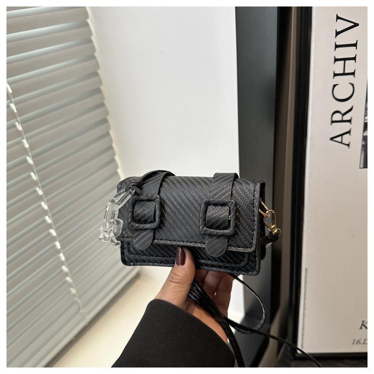 Sommer neue modische große Kapazität einfarbig lässig gestreift Gürtel dekorative Schulter Messenger kleine quadratische Tasche