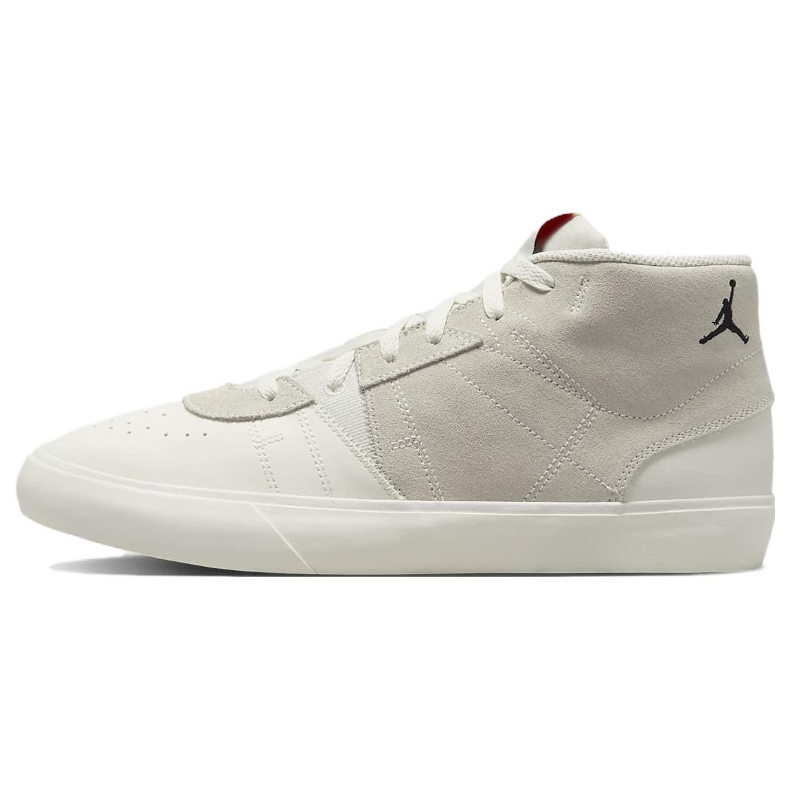 

Мужские кроссовки Air Jordan Series Mid Парусиново-белые Подошва Гум-светло-коричневая Черные DA8026-100 42