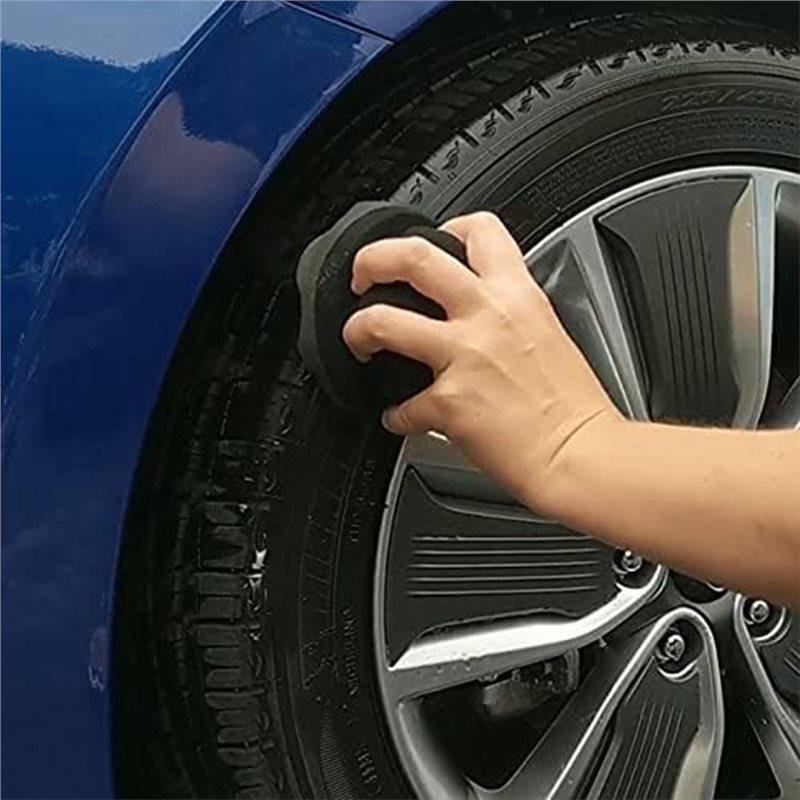 Reble Hex-Grip Tire Detailing Tool For Applying Tire Shine, 2 Pack Large Tire Dressing Applicator Pad