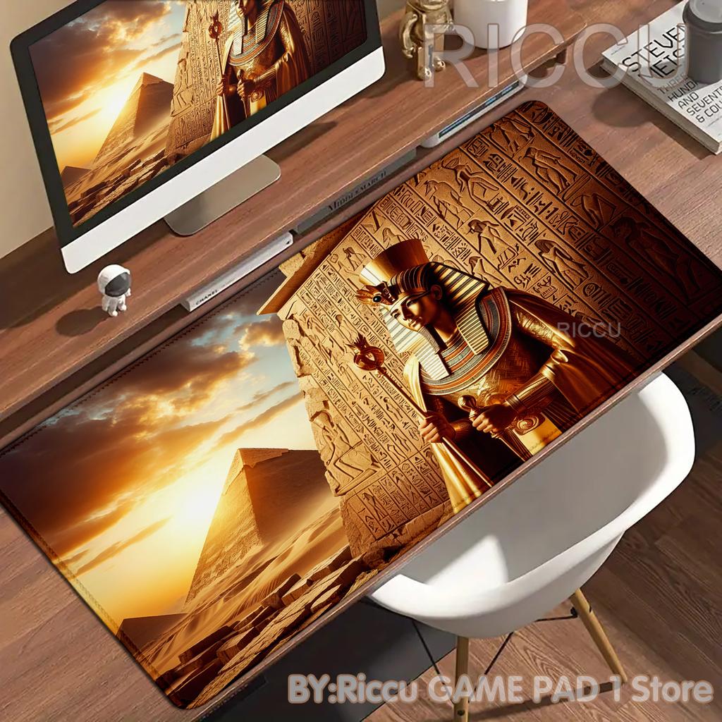 Ancient Egypt Posters Non-slip Mouse Pad Large Rubber Base Anti-slip Desk Accessories Mousepad for Gamer Keyboard Mat Decor Rug