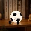 Cute Football LED Night Light Silicone Pat Sensor Rechargeable Bedside Lamp Kids Gift Soccer Ball Warm Light