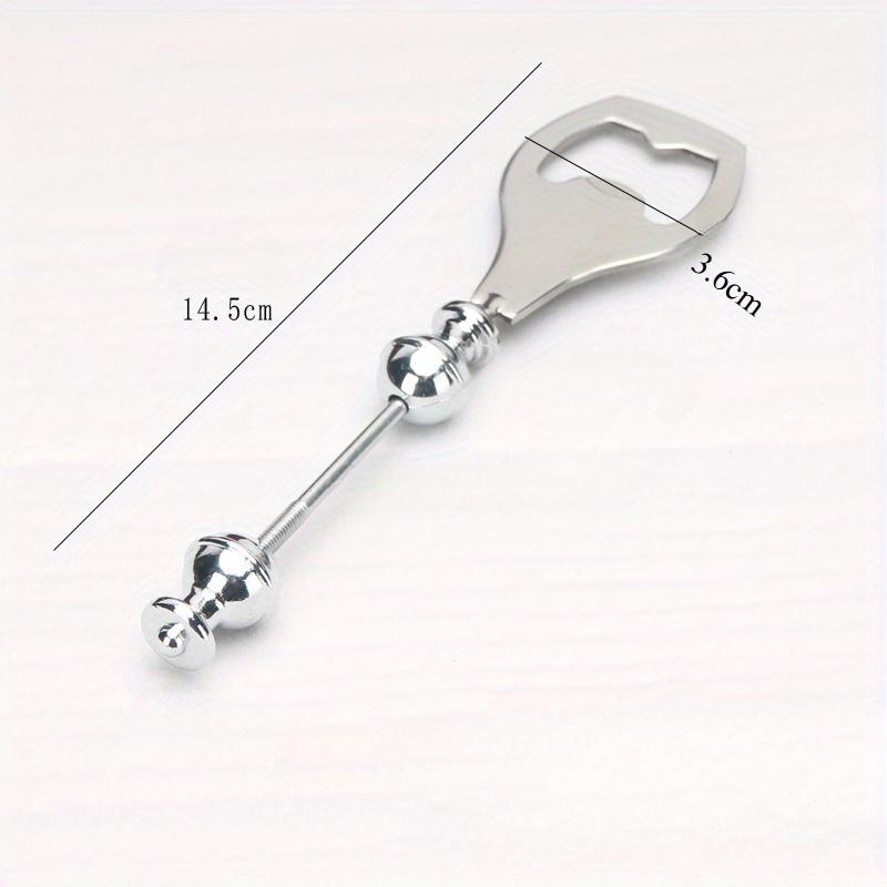 Stainless Steel Bottle Opener Customizable DIY Beaded Beer Opener for Kitchen Wedding Party Bar Home Restaurant Durable
