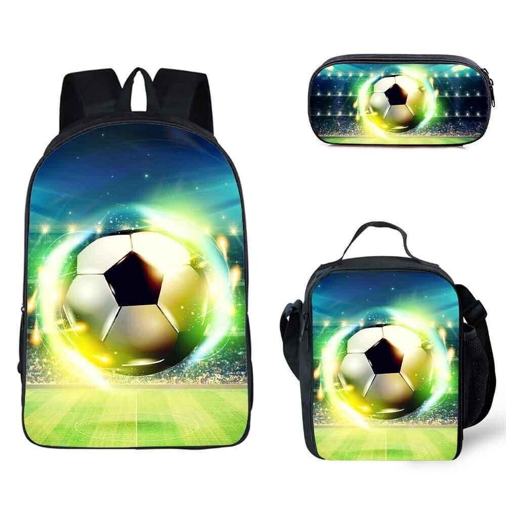 Football Backpack Student School Bag Painted Printing Anti-splashing