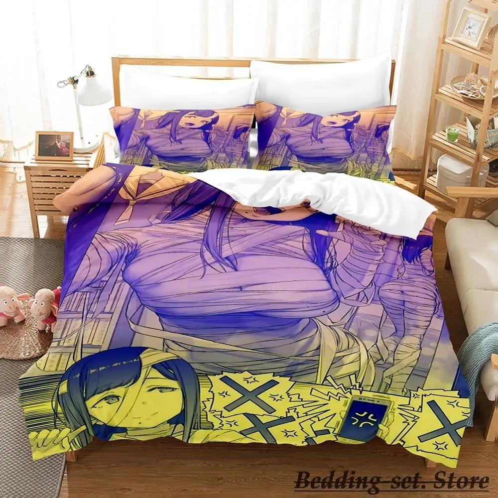 Mummy Girls Anime Bedding Set Single Twin Full Queen King Size Bed Set Adult Kid Bedroom Duvetcover Sets Anime Parure De Lit Bed