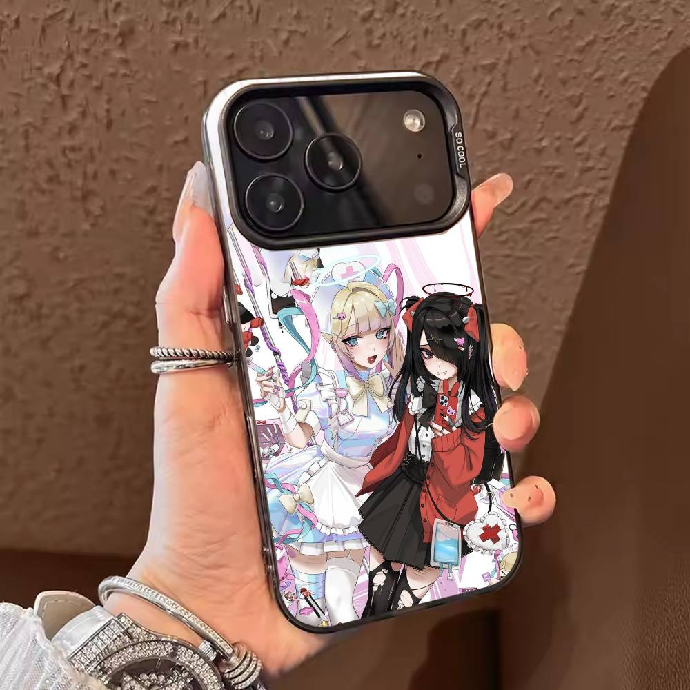 Needy G-Girl Anime Overdoses Phone Case For iPhone 17,16,15,14,13,12,11,Pro Max,Plus Candy Silver Cover