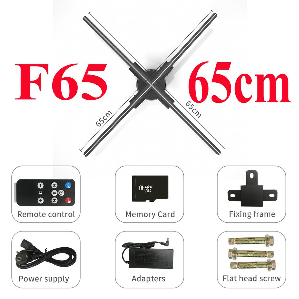 24V3A 3D Holografická Projekce Wifi LED Logo Holografický Světelný Přehrávač Dálkové Ovládání 3D Ventilátor Holografická Reklamní Světla