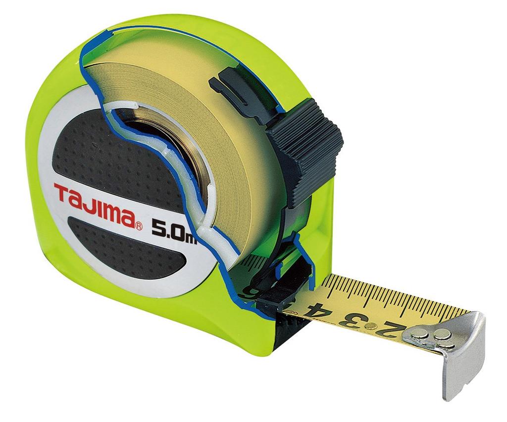 Tajima Convex Thick Nylon Coated Tape 5m x 25mm Thick Supercon 25 with Scale Equivalent to Shaku GASP2550S