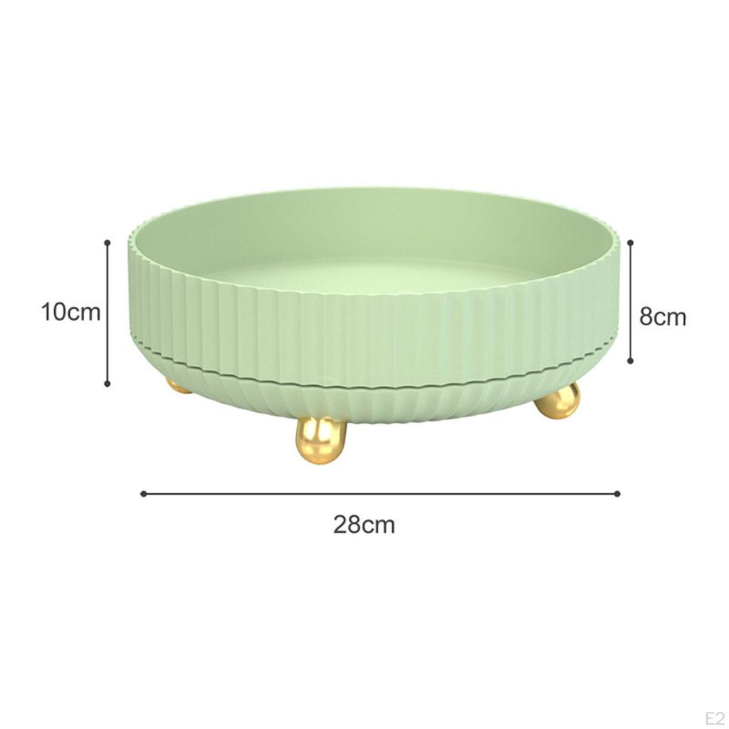 Luxury Rotating Makeup Organizer Large Capacity Multifunctional Jewelry Tray Dishes Platter Vanity