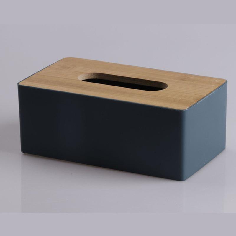 Creative Rectangular Tissue Box Hotels High-end Wooden Cover Paper Box Home Multifu Mobile Phone Storage Paper