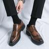 Brogues alla moda, scarpe casual da uomo in pelle, mocassini, scarpe a blocchi cucite a mano, design lusso s, scarpe sociali, slip-on