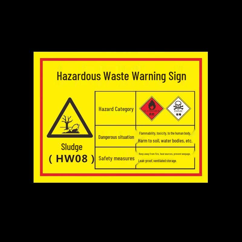 Hazardous Waste Warning Sign