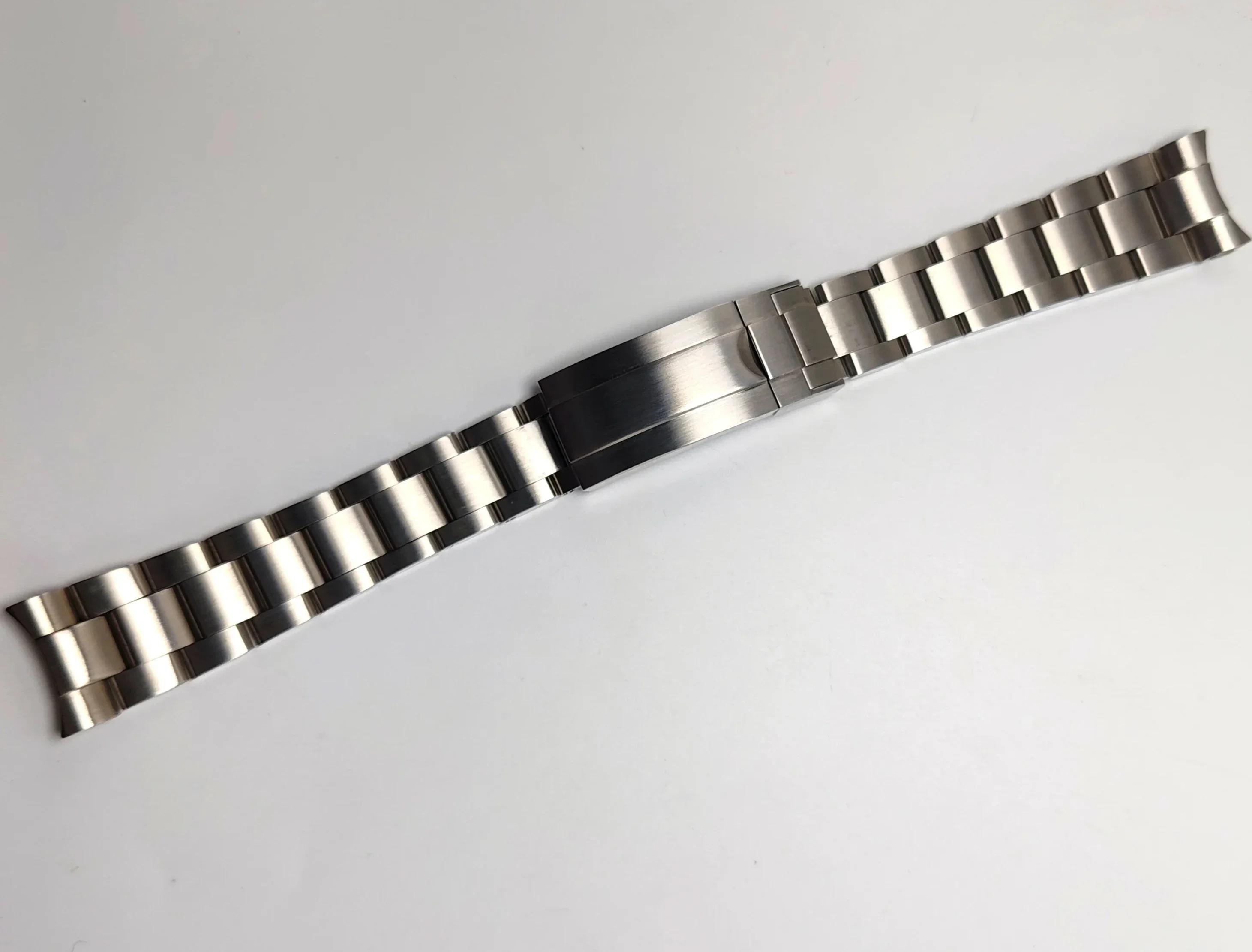 Watch Bracelet For Rolex SUBMARINER DAYTONA SUP GMT Men Fine-Tuning Pull Button Clasp Strap Stainless Steel Watch Band 20mm 20mm