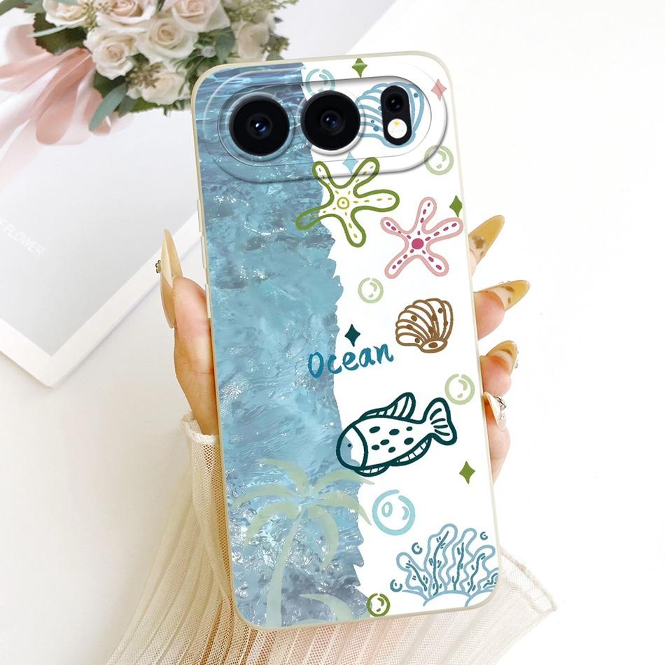 For Honor 500 5G 2026 Cute Cat Flower Cartoon Phone Case For Honor 500 MEY-AN00 Shockproof Soft Silicone Covers Bumpers