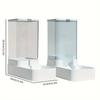 1pc/2pcs Automatic Dog Feeder/Water Dispenser, Plastic Gravity Dog Food And Water Dispenser Set