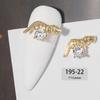 Ķīniešu Jaunais gads 3D nagu mākslas aksesuāri Rotaslietas Dekorācijas DIY Tiger Lucky naudas soma kristāla sarkans dārgakmens Rhinestone krelles