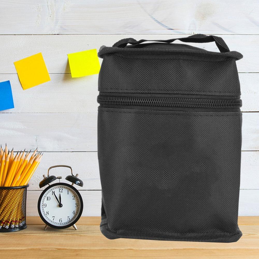 48/60/80 Marker Storage Bag Black Pen Case Easy Hand Grip Pen Organizer Daily Stationery Sorting