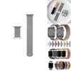Pulseira Metálica Magnética 3D para iWatch 38mm 40mm 41mm com Fecho Magnético Contínuo para Uso no Escritório
