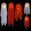 Yousheng LED Halloween Hanging Ghost Decoration Horror Light-up Flying Cloth Ghost for Outdoor Porch Tree Patio Yard Front Door Decor