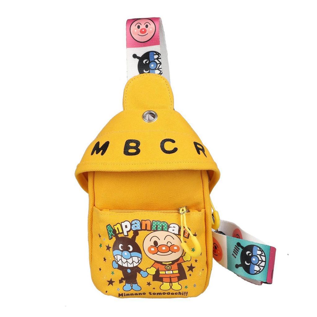 Girls' Cartoon Print Canvas Shoulder Bag with Adjustable Strap