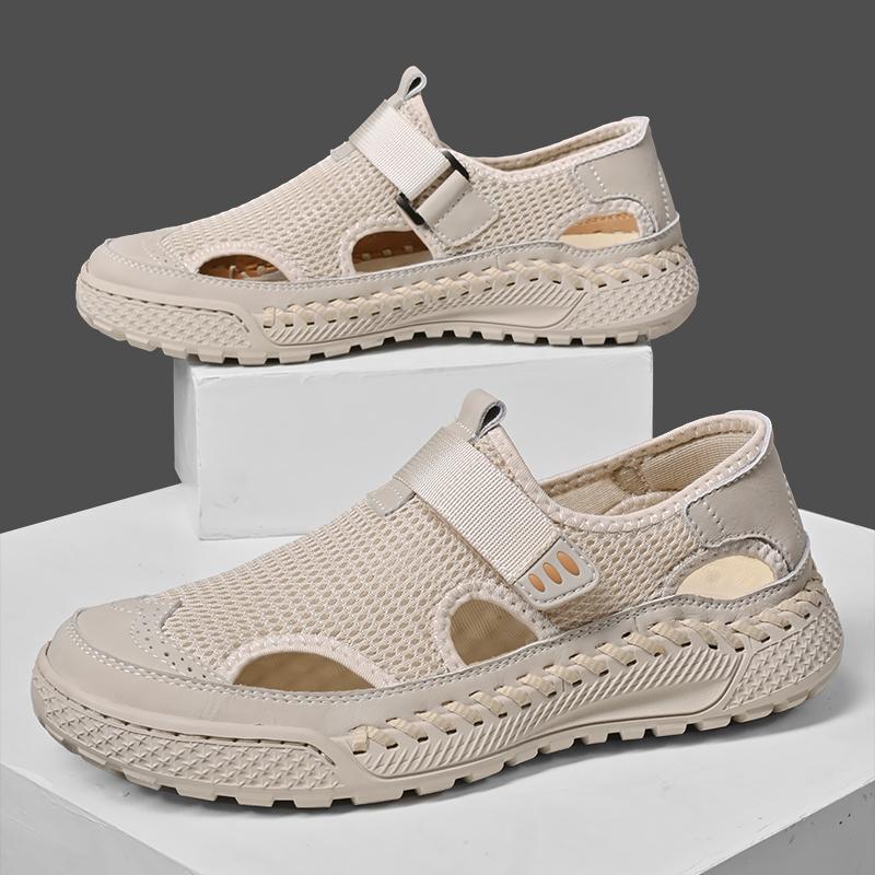 Купить Летние мужские сандалии ручной работы из дышащей сетки ...